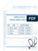 Jadwal Layanan Pustu Anjir