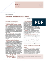 Risk Management - Financial and Economic Terms 