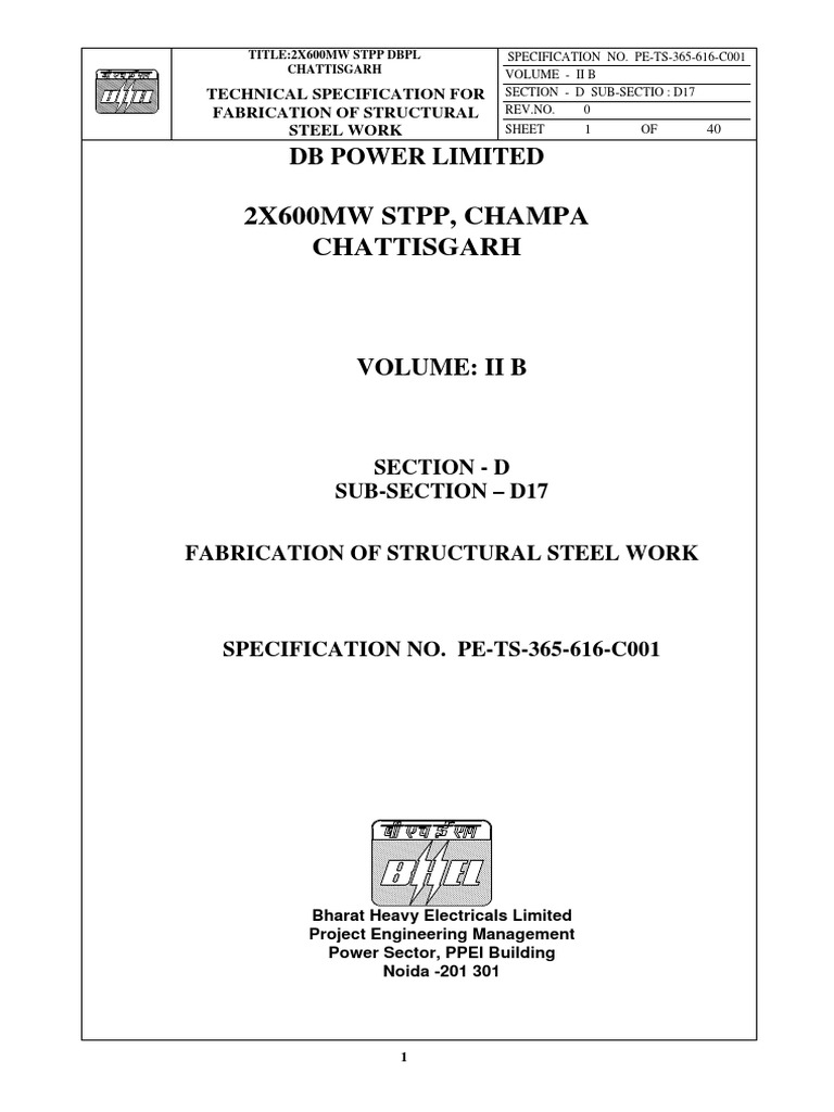 Structural Steel Fabrication Specs | PDF | Structural Steel | Metal ...