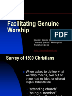 Worship 4. Facilitating Genuine Worship (Barna)