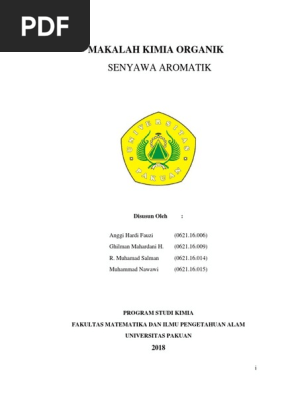 Kelompok 1 Senyawa Aromatik Makalah