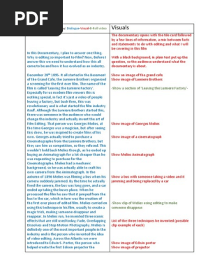 documentary script
