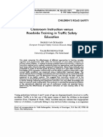 Classroom Instruction Versus Roadside Training in Traffic Safety Education