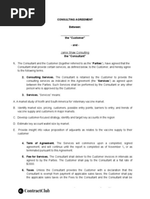 Consulting Agreement