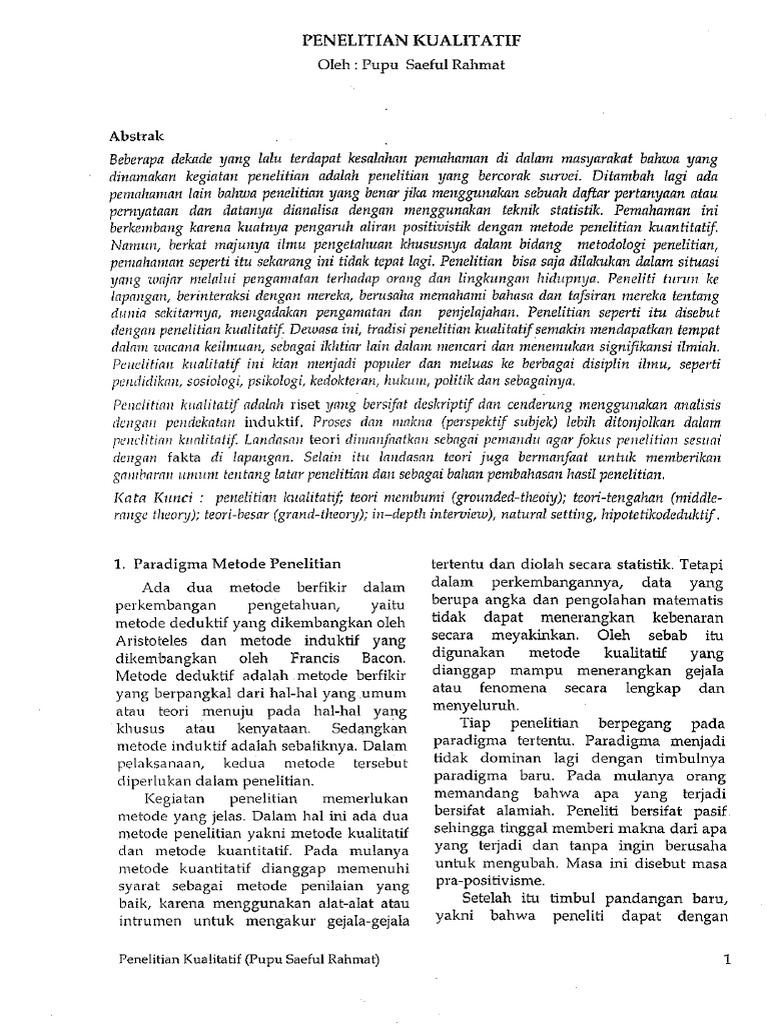 Jurnal Penelitian Kualitatif Pdf