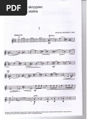 Bacewicz Violin Quartet