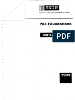 SNIP 2 - 02 - 03 - 85 Pile Foundations PDF