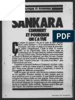 Sankara : pourquoi et comment on l'a tué, dans JA n° 1399