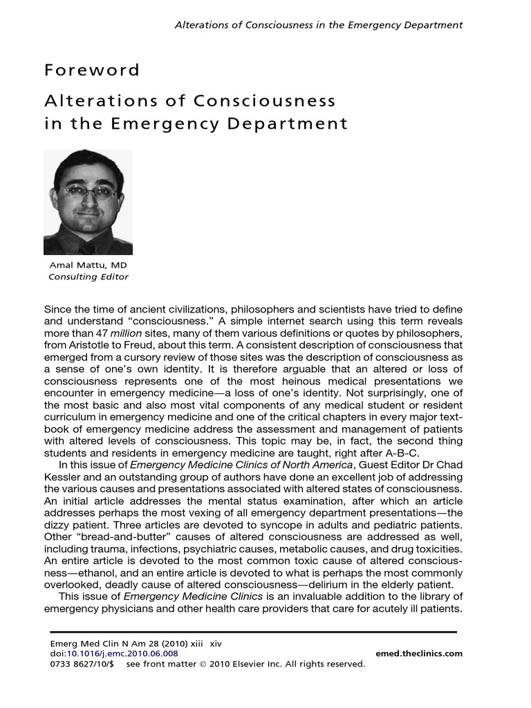 Chad Kessler Md Facep Faaem Alterations Of Consciousness In The Images, Photos, Reviews
