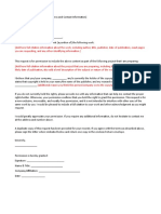 Permissions Form Template