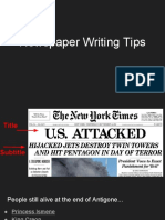 newspaper writing tips
