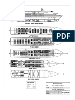 General arrangement drawing of a passenger ferry