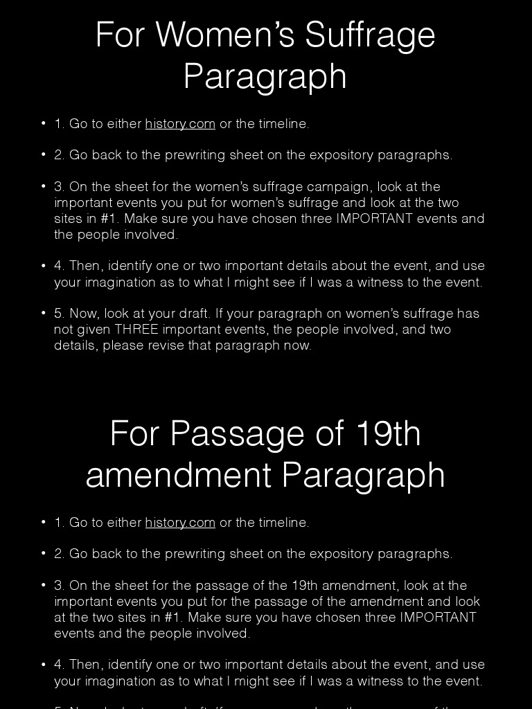 For Women's Suffrage Paragraph | PDF