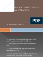 K20 - Management of District Health Administration