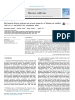 Fatiga Mechanical Fatigue and Microstructural Properties of Friction Stir Welded 5083 H111 and 6082 T651 Aluminum Alloys 2014 Materials Design 1980 2015