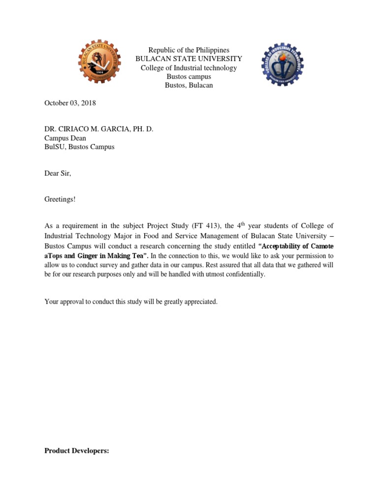 Letter Inside Outside Campus | PDF