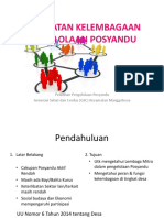 Penguatan Kelembagaan Pengelolaan Posyandu