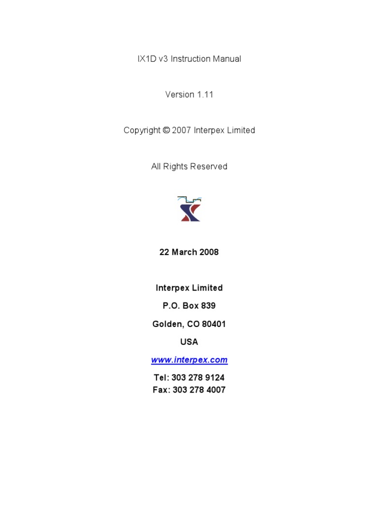 Ix 1 DV 3 Manual | PDF | Computer File | Computing