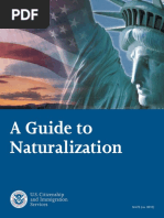 A Guide To Naturalization: M-476 (Rev. 08/10)