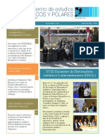 Newsletter 9 del el Centro de Estudios Hemisféricos y Polares. Setiembre 2018