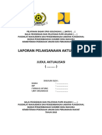 Cover Laporan Latsar & Lembar Pengesahan