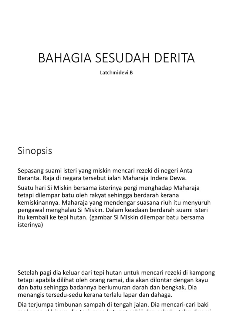 Bahagia Sesudah Derita Pdf