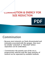 Lecture 3 Comminution and Energy Requirement For Size Reduction