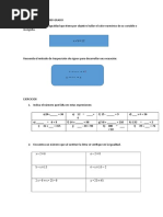 Ecuaciones de Primer Grado