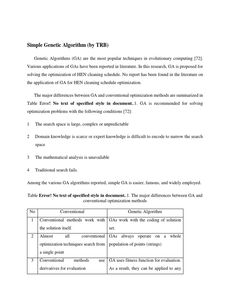 Simple Genetic Algorithm | Download Free PDF | Genetic Algorithm ...