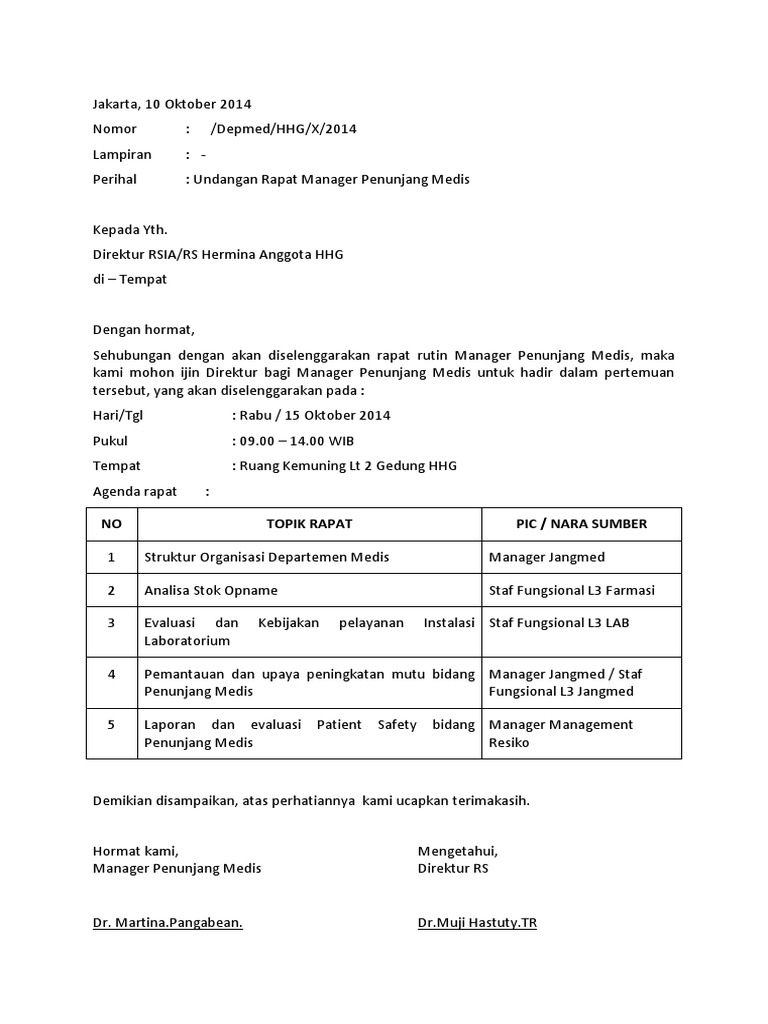 7000 Koleksi Contoh Undangan Rapat Laboratorium Gratis