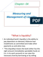 Chapter-04: Measuring and Management of Liquidity