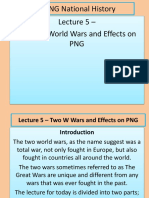 Lecture 5 - The Two World Wars in PNG BY YAMSOB MOSES
