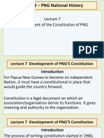 Lecture 7 - Development o f the Constitution of PNG BY YAMSOB MOSES