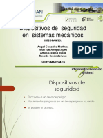 Dispositivos de Seguridad en Sistemas Mecánicos