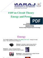 FDP On Circuit Theory Energy and Power