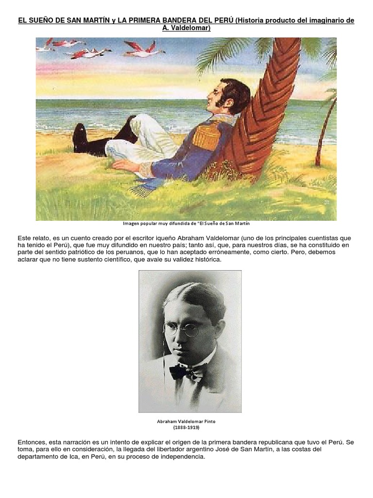El Sueño de San Martín y la Bandera Peruana | PDF | Perú