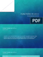 Functions in C/C++: by Quratulain Naqvi (Paki Tech)