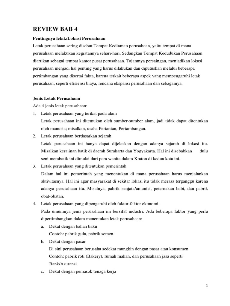 Review Bab 4 Buku Ms | PDF