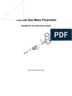 China Thermal Mass Flow Meter Manual
