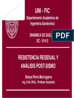 EC-514 - Resistencia Residual, Análisis Post-Sismo