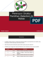 Pertemuan XIII. Penerapan Struktur Pemilihan (Selection) Di Matlab B2