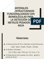 Materiales Nanoestructurados Funcionalizados Con Biomoléculas para La Detección