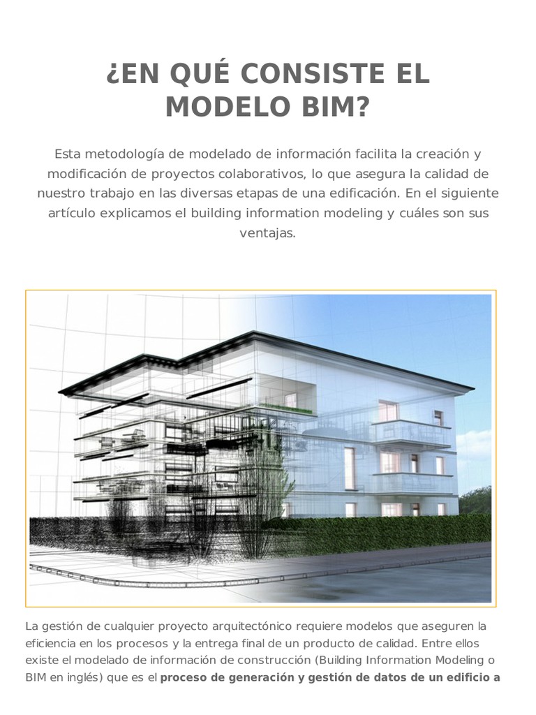 Ventajas del Modelado BIM en Arquitectura | PDF | Modelado de ...