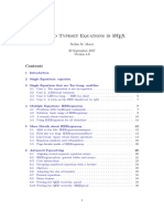 Typeset Equations