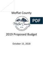 Moffat County 2019 Proposed Budget