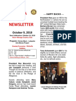 Moraga Rotary Newsletter Oct 9 2018