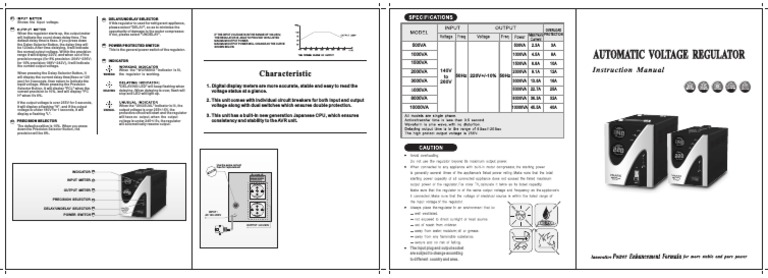 REGULATEUR DE TENSION TDR-10000VA MONO