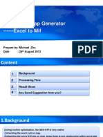 Sector KPI Map Generator - Excel To Mif: Prepare By: Michael .Zhu Date: 26 August 2013