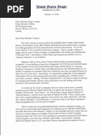 Letter to Prime Minister Trudeau Re Huawei