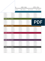 Calendario de Tareas Semanales